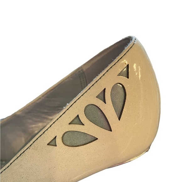 Bakers Zoe Sz 5M Stiletto Heeled Sandals Cutouts Light Blue White - Picture 3 of 8